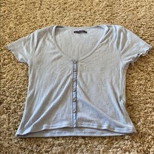 A&F cute buttons down fitted tee
